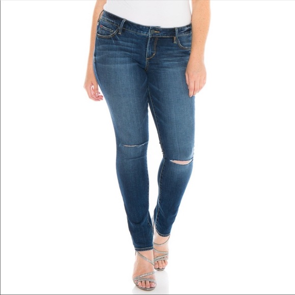 NWOT Slink Ripped Knee Stretch Skinny Jeans - Picture 6 of 6